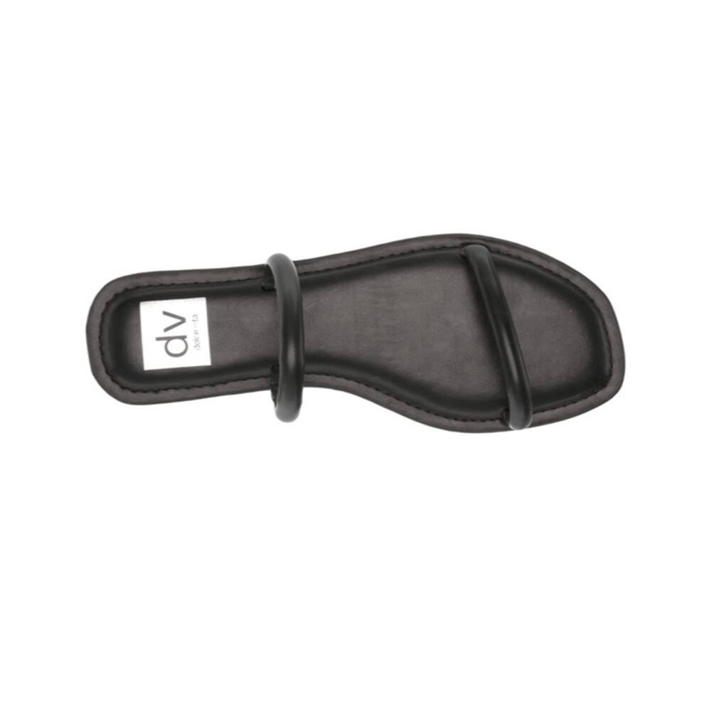 DV BY DOLCE VITA JELLY DOUBLE STRAP SLIDE BLACK WOMEN SANDAL SIZE 10 NEW